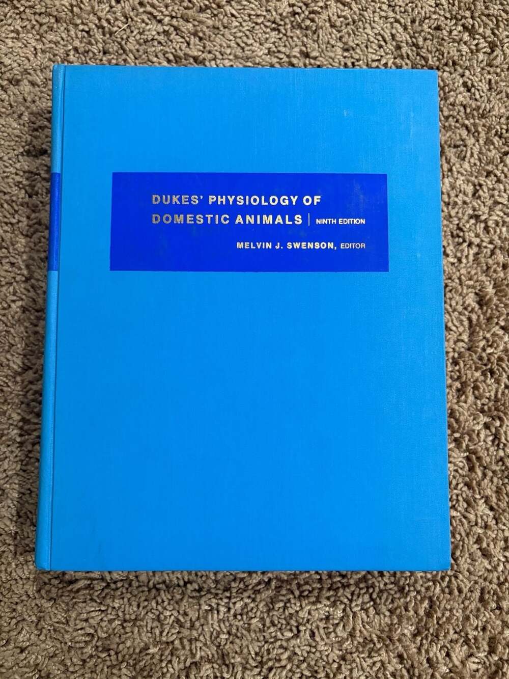 Dukes Physiology of Domestic Animals 9th Ed Swenson Veterinary Hardcover